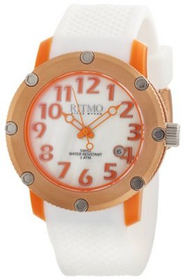 Ritmo Mundo 242 Orange Carnival Quartz White Mother of Pearl Dial