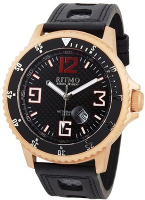 Ritmo Mundo 313 RG Carbon Hercules Titanium Automatic Black Dial