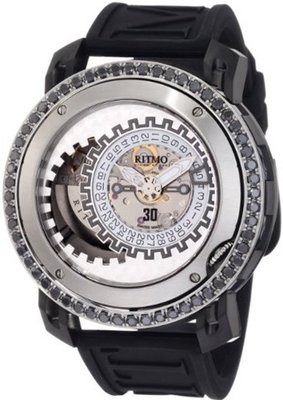 Ritmo Mundo D202/9 SS BLK Diamond Persepolis Dual-Time Orbital Case Automatic