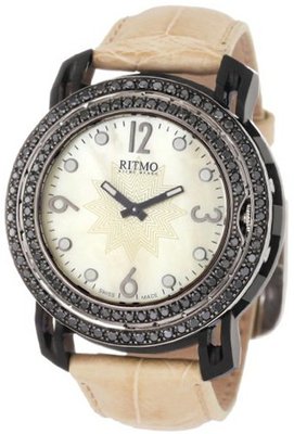 Ritmo Mundo D203/4 SS BLk Diamond Persepolis Dual-Time Orbital Case Quartz