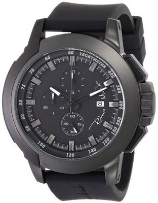 Ritmo Mundo Unisex 1101/1 Black Quantum Sport Quartz Chronograph Aluminum Accents