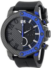 Ritmo Mundo Unisex 1201/2 Blue Quantum Sport Quartz Chronograph Carbon Fiber and Aluminum Accents