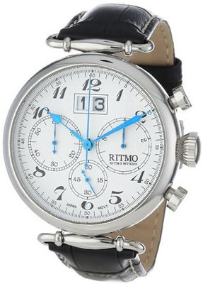 Ritmo Mundo Unisex 701/1 SS Corinthian Classic Quartz Chronograph Three Oversized Subdials