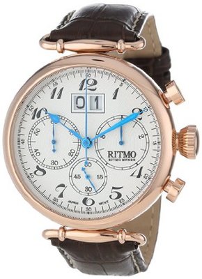 Ritmo Mundo Unisex 701/3 RG Corinthian Classic Quartz Chronograph Three Oversized Subdials