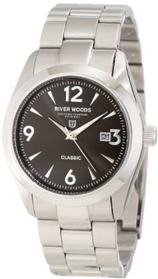 River Woods RW 3 M GD SS Brown Dial Luminous