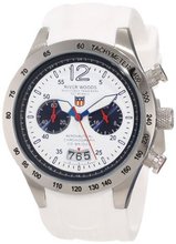River Woods RWC 1 L WD SCW Chronograph White Rubber Strap