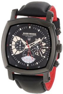 River Woods RWC7 M BD LBR IP Tonneau Shape Chronograph