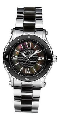 Roamer Ceraline Pure Quartz with Mother of Pearl Dial Analogue Display and Silver Stainless Steel Bracelet 942980 41 53 90