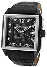 Roamer Elements Luxurious Black Dial Black Ip Case Black Genuine Leather