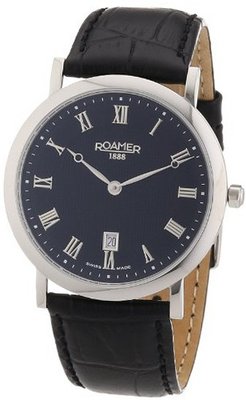 Roamer Limelight Quartz with Black Dial Analogue Display and Black Leather Strap 934856 41 51 09