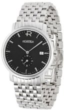 Roamer Odeon Quartz with Black Dial Analogue Display and Silver Stainless Steel Bracelet 931853 41 55 90
