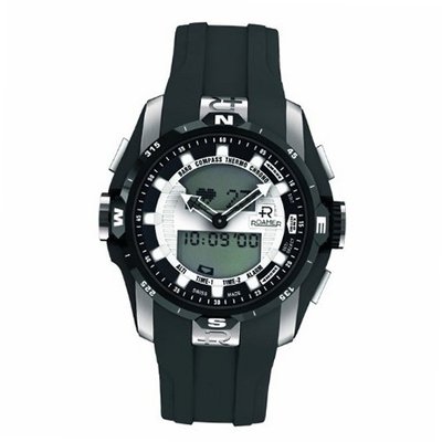 Roamer of Switzerland 770990 41 15 07 Trekk Master Black Rubber Multifunction Analog Digital