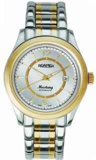 Roamer of Switzerland 931639 47 14 90 Mustang Automatic Gold PVD and Steel Silver Dial