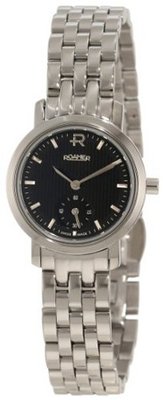 Roamer of Switzerland 931855 41 55 90 Odeon 24mm Black Dial Stainless Steel