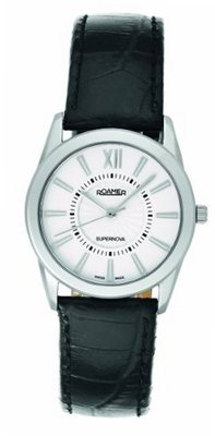 Roamer of Switzerland 935835 41 23 09 Supernova White Dial Black Leather