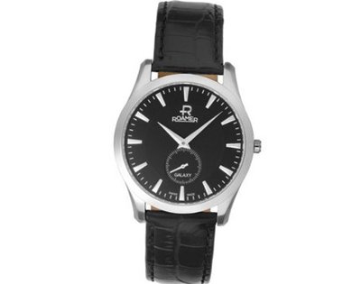 Roamer of Switzerland 938858 41 55 09 Galaxy Black Dial Leather