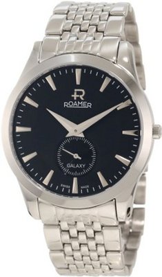 Roamer of Switzerland 938858 41 55 90 Galaxy Black Dial Stainless Steel