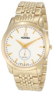 Roamer of Switzerland 938858 48 25 90 Galaxy Gold PVD White Dial Stainless Steel