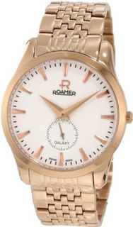 Roamer of Switzerland 938858 49 25 90 Galaxy Rose Gold PVD White Dial Stainless Steel