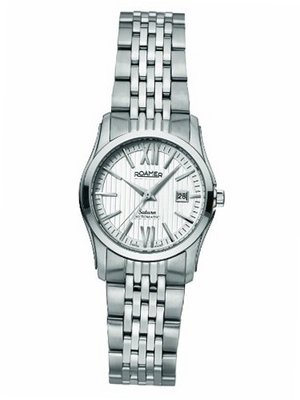 Roamer of Switzerland LADY 941561 41 13 90 Saturn Automatic white Dial Stainless Steel Date