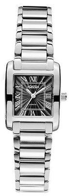 Roamer Swiss Elegance Quartz with Black Dial Analogue Display and Silver Stainless Steel Bracelet 507845 41 53 50