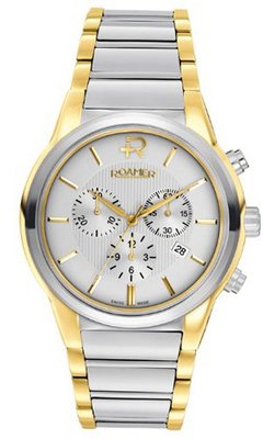 Roamer Swiss Elegance Quartz with White Dial Chronograph Display and Silver Stainless Steel Bracelet 507837 47 25 50