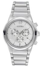 uRoamer of Switzerland Roamer Swiss Elegance Quartz with White Dial Chronograph Display and Silver Stainless Steel Bracelet 507837 41 15 50 