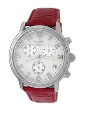 Roberto Bianci 1822DIA_WHT_REDBND Diamond Accented Chronograph Date