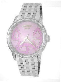Roberto Bianci 1858DIA_PNKMIOP_PINKNUM Diamond Accented Mother of Pearl