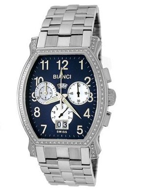 Roberto Bianci 1861DIA_BL Diamond Accented Chronograph