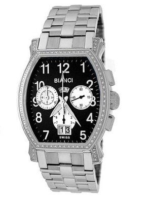 Roberto Bianci 1861DIA_BLK Diamond Accented Chronograph