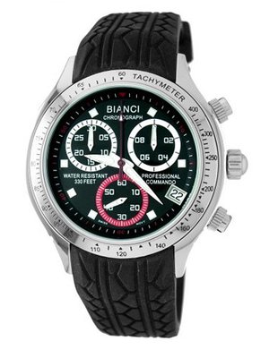 Roberto Bianci 7026RB_BLK "Professional Commando" Chronograph Rubber