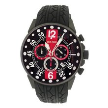Roberto Bianci 7098mrub-gun_blkred Pro Racing Analog Display Analog Quartz Black
