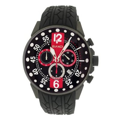 Roberto Bianci 7098mrub-gun_blkred Pro Racing Analog Display Analog Quartz Black