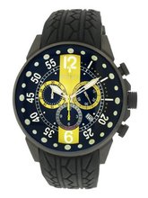 Roberto Bianci 7098mrub-gun_blkyel Pro Racing Analog Display Analog Quartz Black