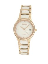 Roberto Bianci Bella Ceramic with Stones and Rose Gold Plating-B295WHT