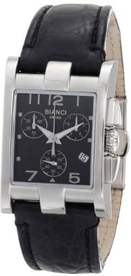Roberto Bianci Midsize 9036LEA_BLK Swiss Chronograph with Date