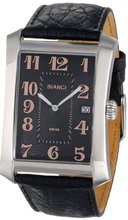 Roberto Bianci P232_BLKCOPR Classic Black Leather Strap