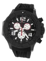 Roberto Bianci Sports Chronograph Black Plated with Black Face and Rubber Band-5505C