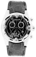 Roberto Cavalli 7251616155 Stainless Steel Case Black Dial Leather Strap