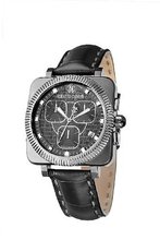 Roberto Cavalli Bohemienne Chronograph R7271666025 with Genuine Alligator Band and Black Dial