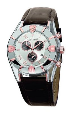 Roberto Cavalli Brown Genuine Alligator Chronograph R7251616015