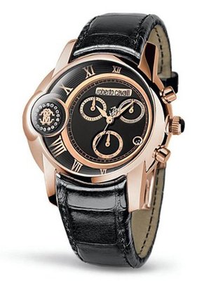 Roberto Cavalli Caracter - Dual-Time Chronograph Black