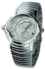 Roberto Cavalli Caractere Chronograph R7273649015 with Stainless Steel Bracelet and White Dial