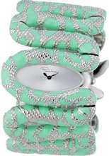 Roberto Cavalli Cleopatra Stainless Steel Green Enamel Bangle R7253195535
