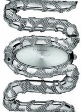 Roberto Cavalli Cleopatra - Stainless Steel Snake Cuff Bracelet