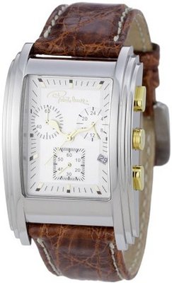 Roberto Cavalli Eson - Brown Crocodile Leather Strap Chronograph
