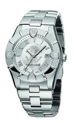Roberto Cavalli Ladies Diamond Analogue R7253116545 with White Dial