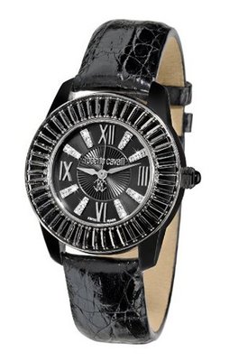 Roberto Cavalli Quartz R7251147625 with Leather Strap