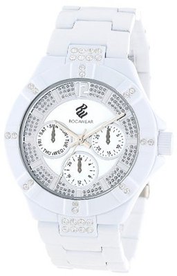 Rocawear RL0108WH1-037 Stylish Bracelet Enamel Bezel